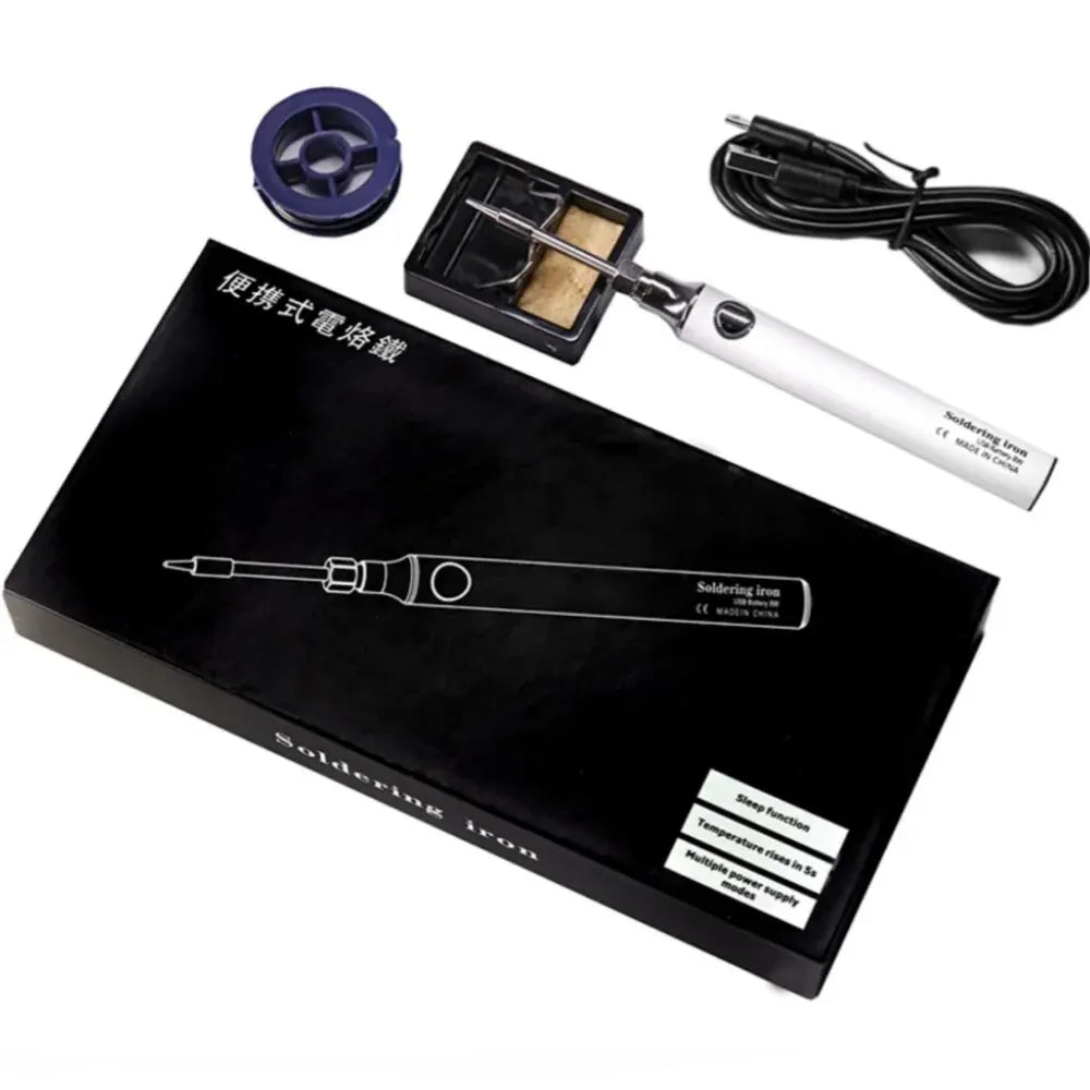 USB 5V 8W Soldering Iron Tool Pen DIY Welding Pen Without Cable, Home Outdoor Convenient Welding Repair Tool Set