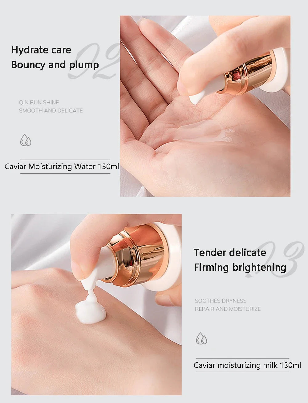 Facial Skin Care Set With Box Caviar Essence Face Serum 15pc Set Moisturizing Skincare Kit Beauty Health Korean Facial Skin Care