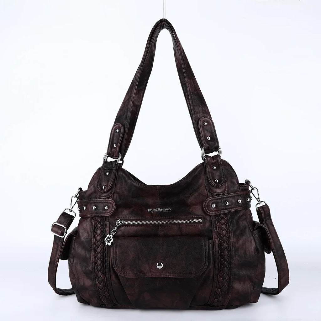Bag Women Handbags Satchel Top-handle shoulder bag PU Crossbody Bag Dumpling Pack Multi-pockets Shoulder Bags Purse