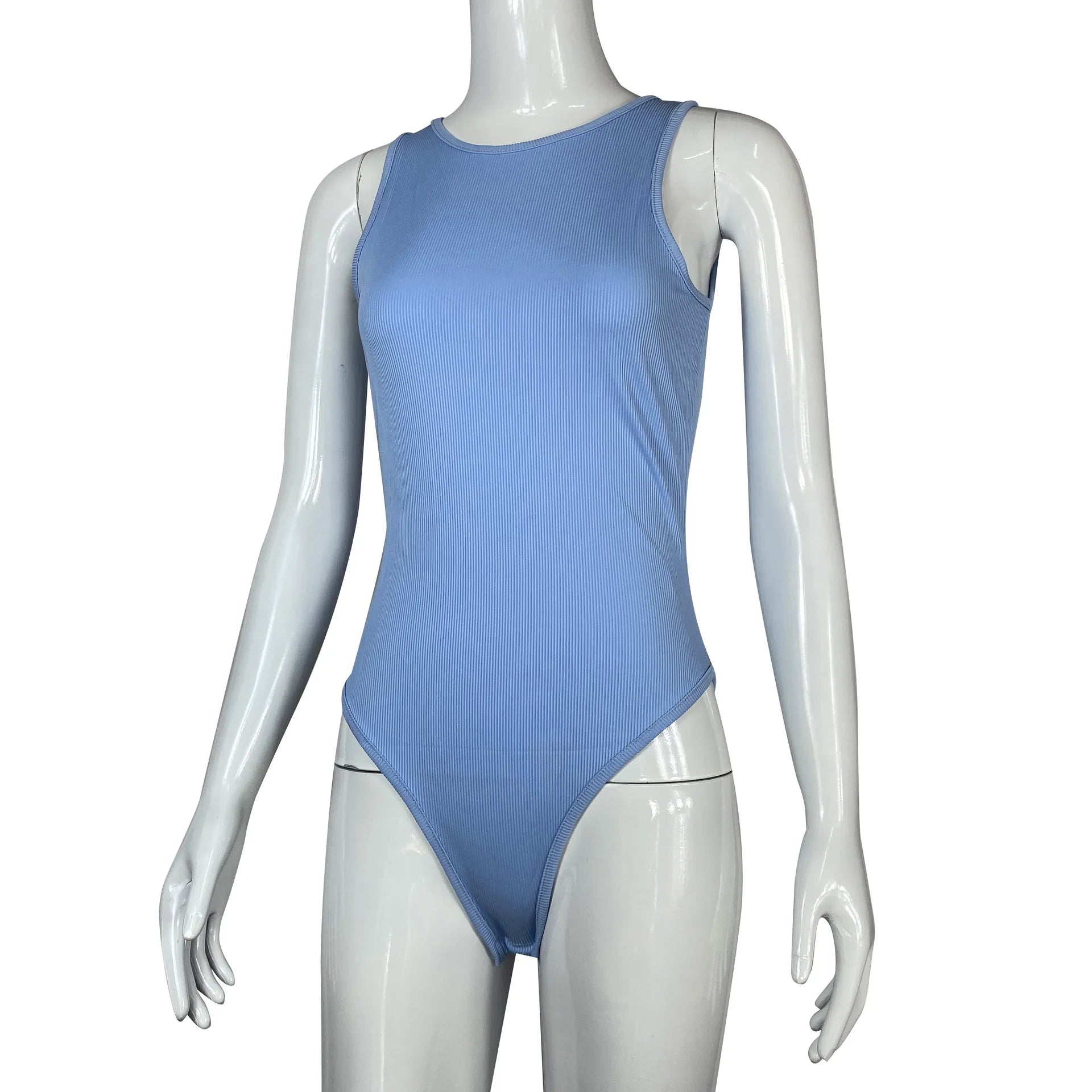 Ribbed Sleeveless Bodysuit (Tummy Control)