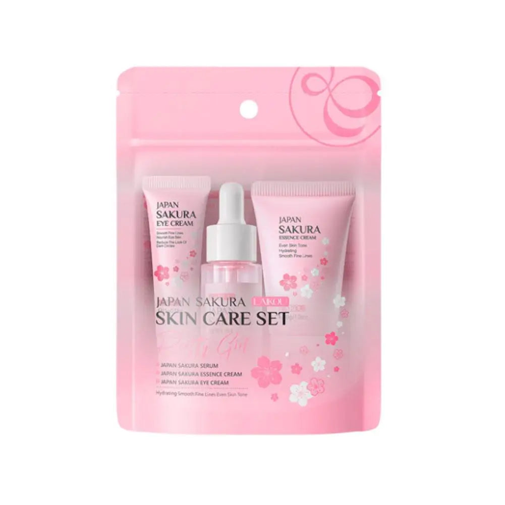 LAIKOU Sakura Skincare Gift Set – Moisturizing Face Care Kit (3–5 pcs)