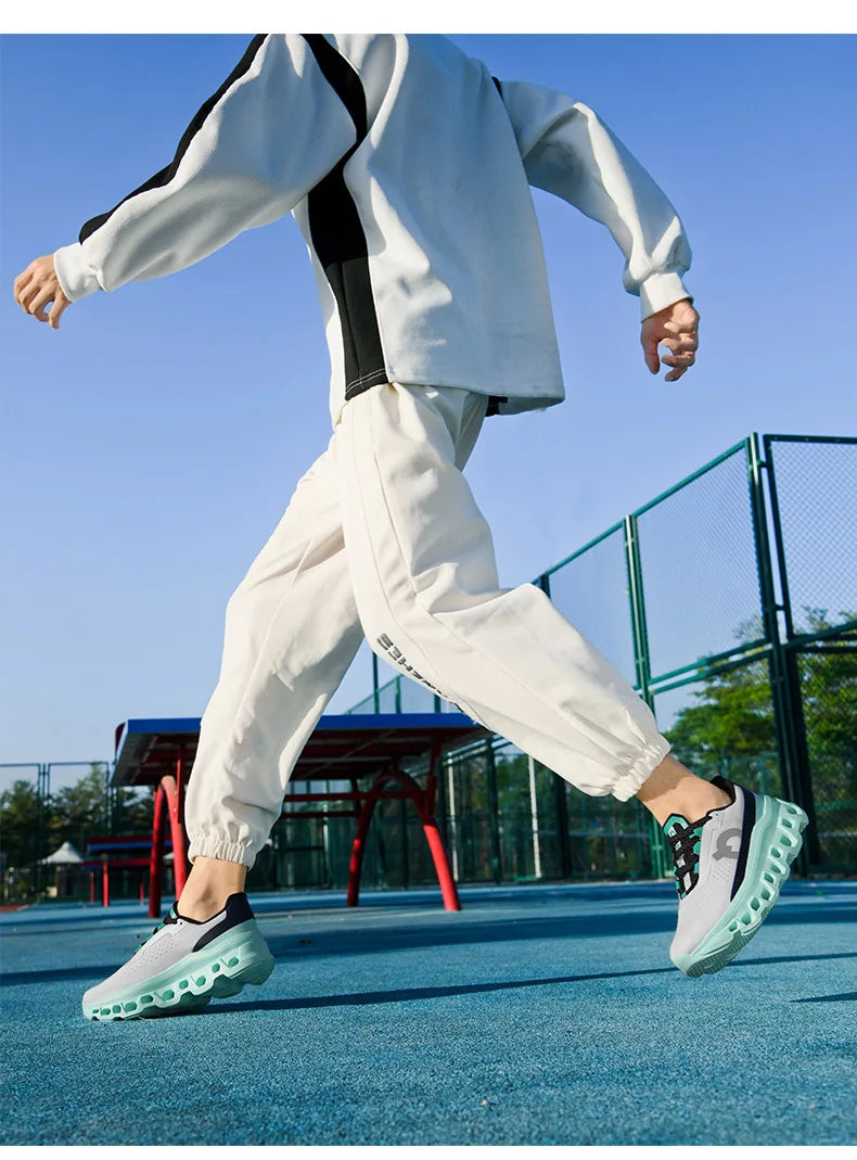 Men’s Breathable Air-Cushion Running Shoes – Lightweight Graffiti Sneakers