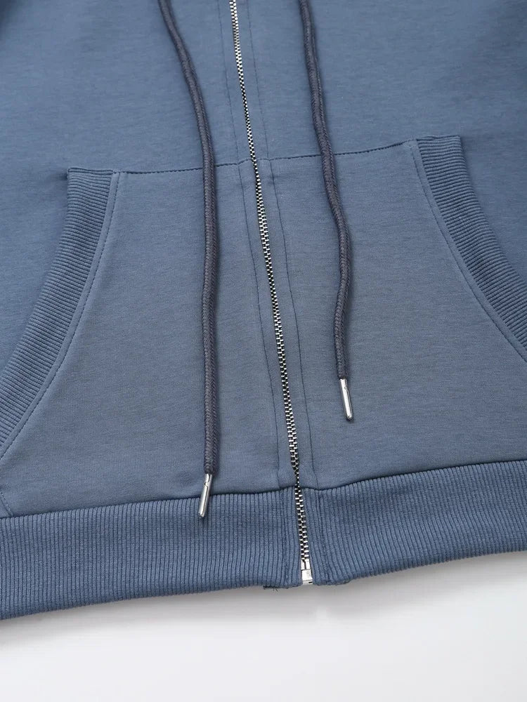 Women’s Embroidered Sweatshirt & Fleece-Lined Joggers Set – Cozy 2-Piece Sports Outfit (Fall New Arrival)