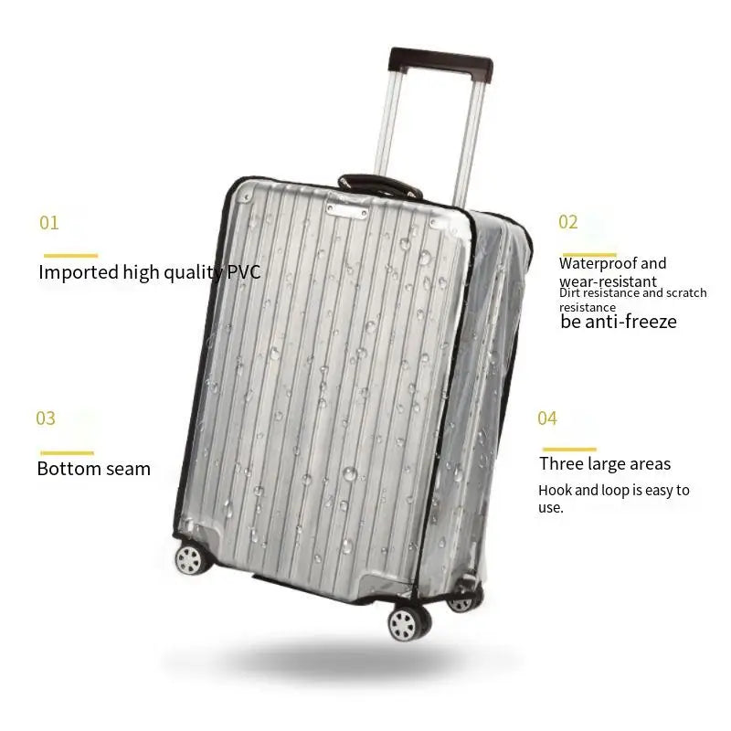Suitcase protective cover, transparent dust-proof cover, suitcase protective cover
