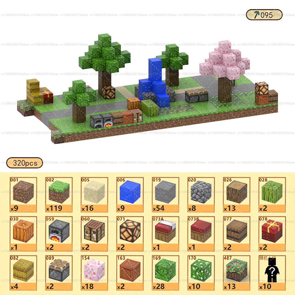 Magnetic Building Blocks Mine World Magnet Cube Set STEM Montessori Sensory Toy for Kids Boys Girls Ages 3+ DIY Model Children