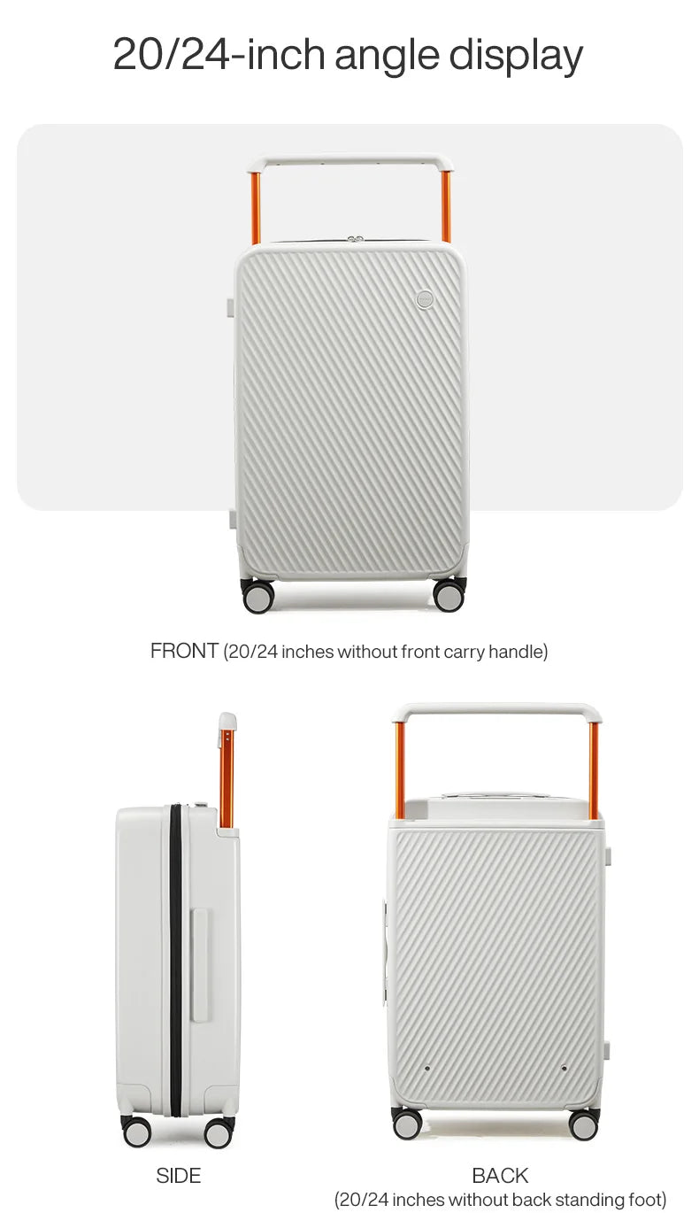 Mixi Large-Capacity Suitcase Trolley Case 26inch Checked in Hardside Rolling Wheels Luggage Wide Handle Travel Suitcases Trunk