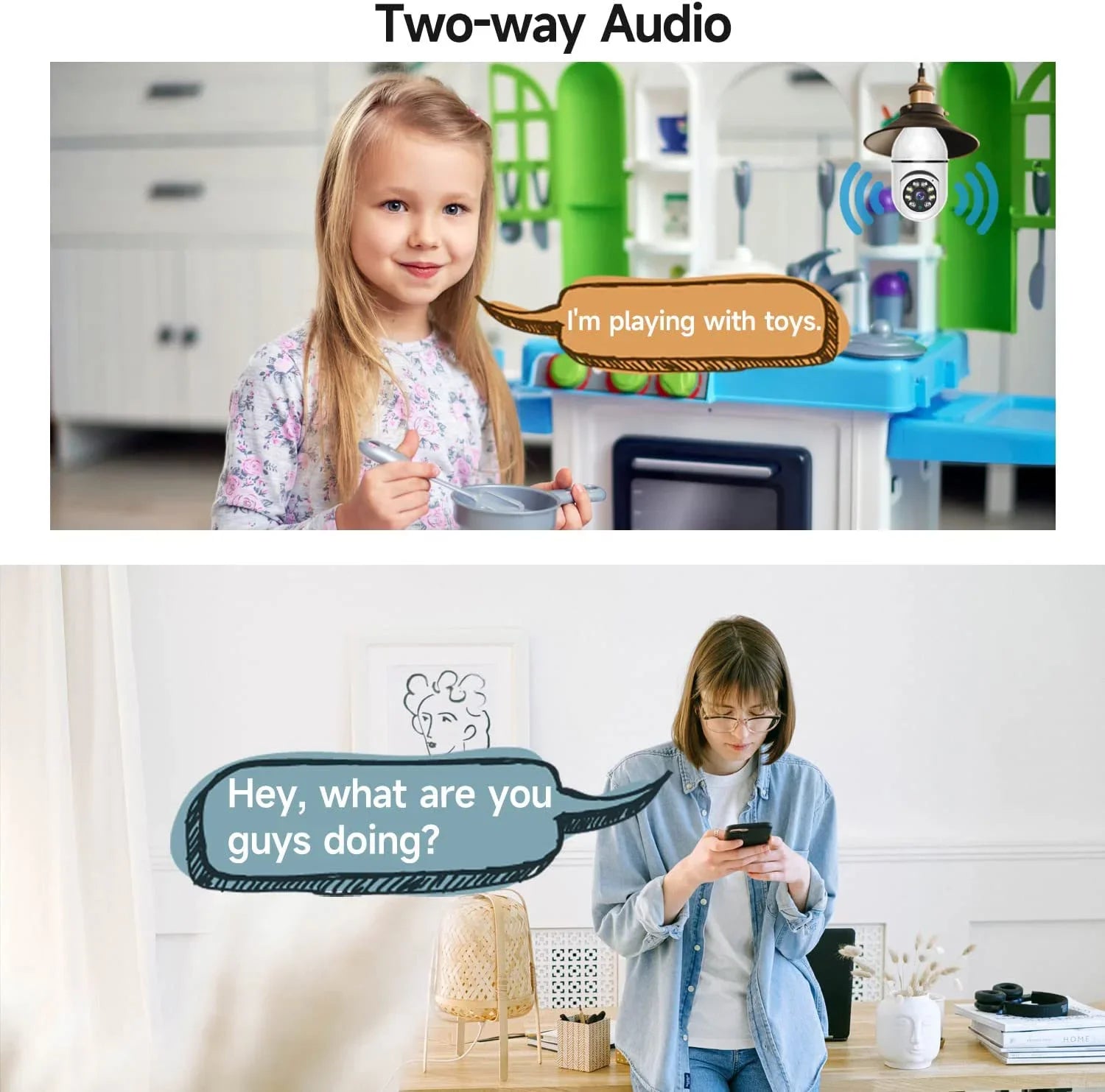 8MP E27 Bulb Surveillance Camera Wifi IP PTZ CCTV Camera 10X Zoom Color Night Vision Human Tracking Security Baby Monitor Cam