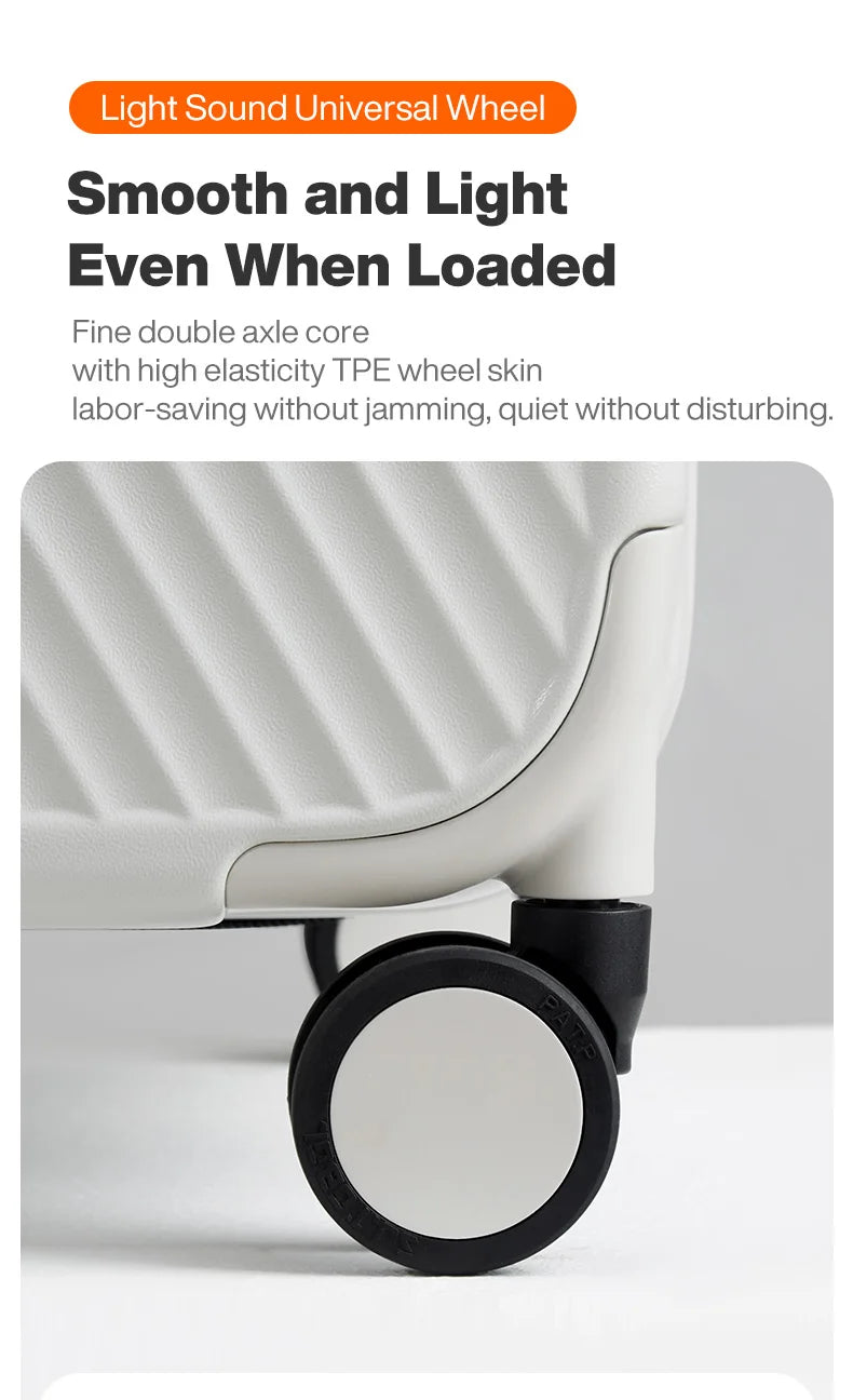 Mixi Large-Capacity Suitcase Trolley Case 26inch Checked in Hardside Rolling Wheels Luggage Wide Handle Travel Suitcases Trunk