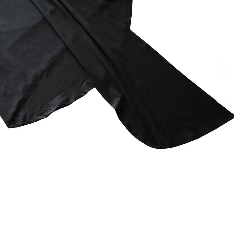 Women's One-Shoulder Sleeveless Maxi Dress Adjustable Scarf Loop Ruched Backless Bodycon Festival Party Outfit Elegant Long Gown