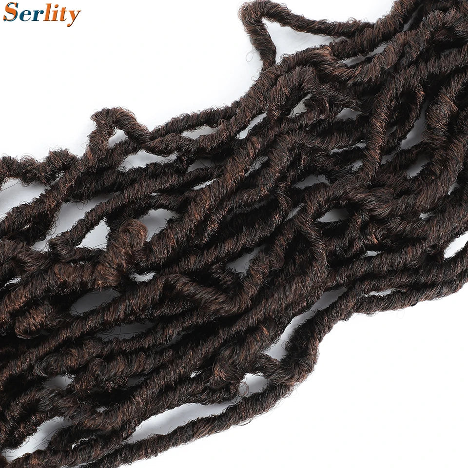 Serlity Faux Locs Extensions — 36"/24"/18" Soft Goddess Dreadlocks Crochet Hair