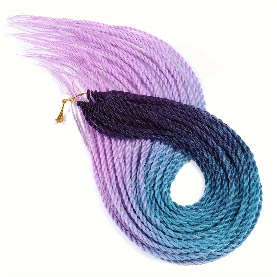 Senegalese Twist Hair Crochet Braided 24inch Synthetic Dreadlocks Crochet Hair Braids 30 Roots/Pack Senegalese Twist Box Braids