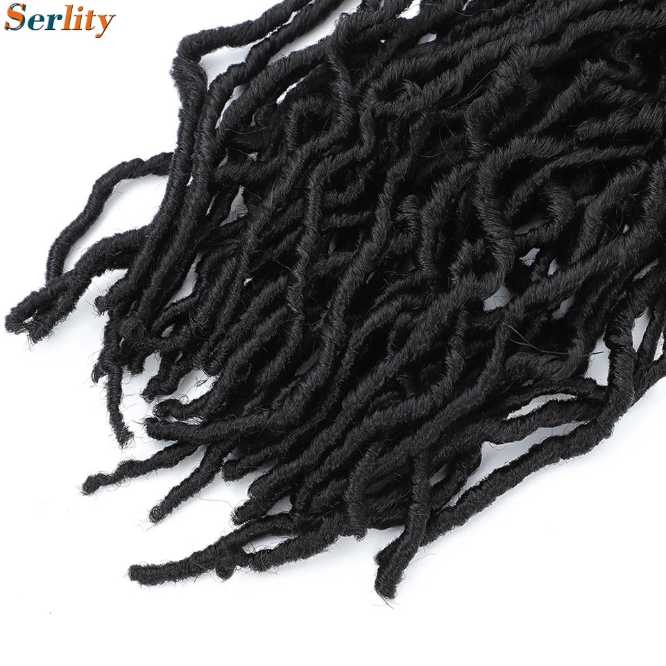 Serlity Faux Locs Extensions — 36"/24"/18" Soft Goddess Dreadlocks Crochet Hair