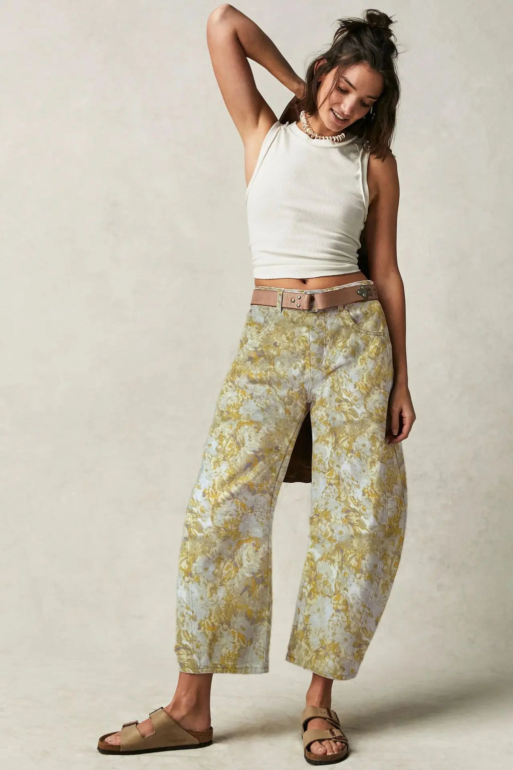 Loose Women's Jeans 2025 Spring Cross-Border Ebay Street Style Low Waist Tapered Denim Cotton Polyester Blend Nine-Piece Pants