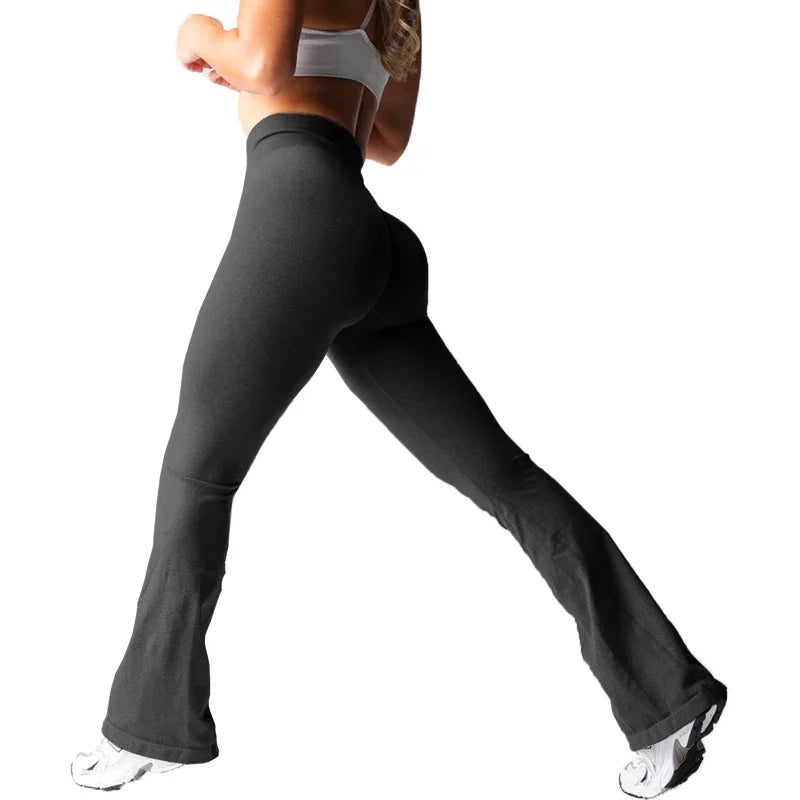 Effortless Flare Leggings — Seamless High-Waist Yoga Pants, Second-Skin Soft