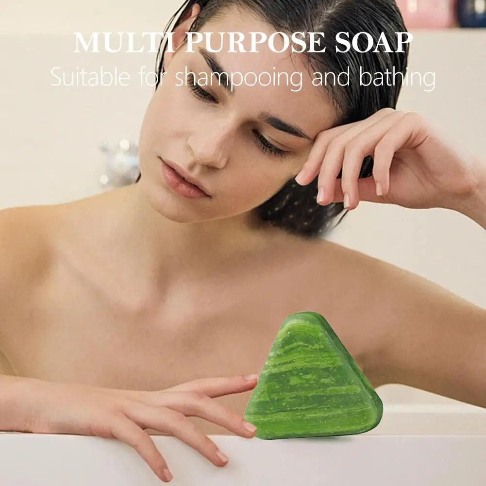 Natural Herbal Soap - Ligusticum Root Shampoo Soap for Deep Cleansing, Refreshing Oil Control, and Gentle Hair Care