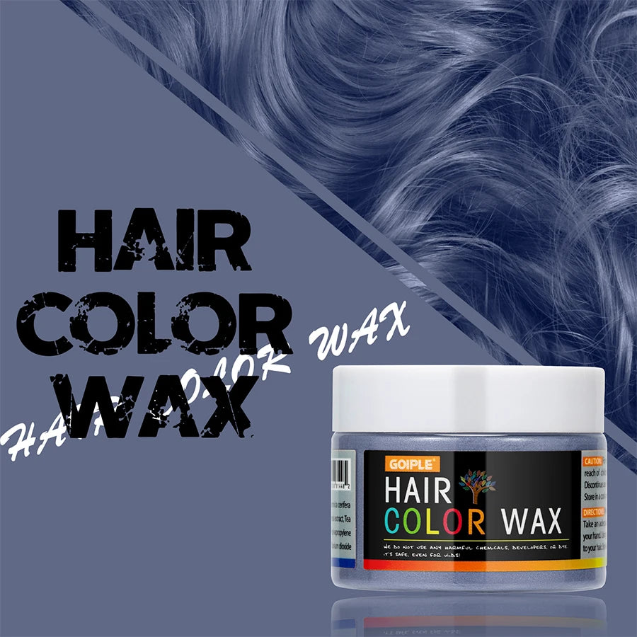 Valentine's Day Hair Color Wax for Men & Women Hair Clay Fashion One-Time Temporary Styling Dye Cream Easy Wash Hair Beard Color