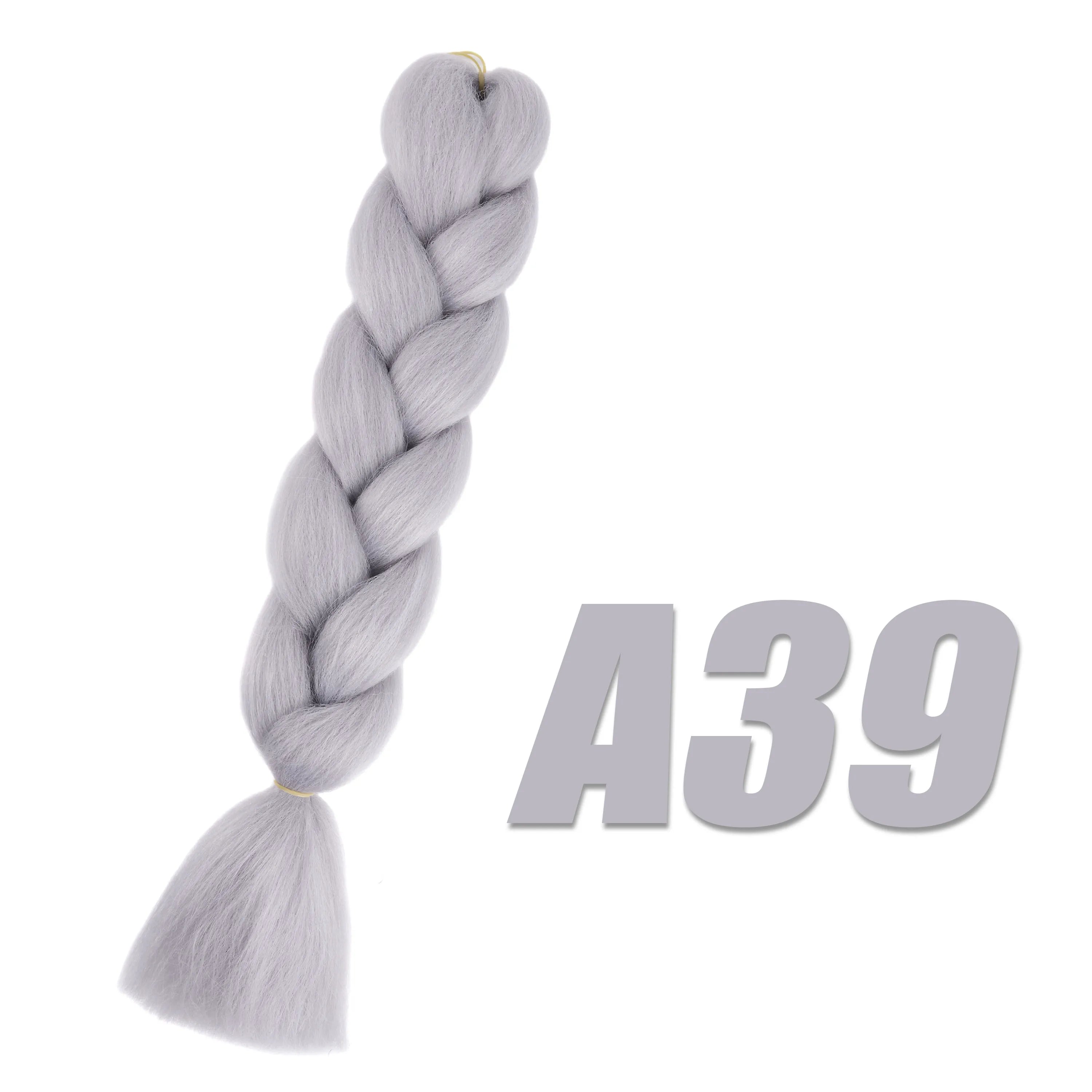 Purple Braiding Hair Pre Stretched Synthetic Kanekalon Crochet Hair Jumbo Braids Extensions Hair Accessories For Girls Braids