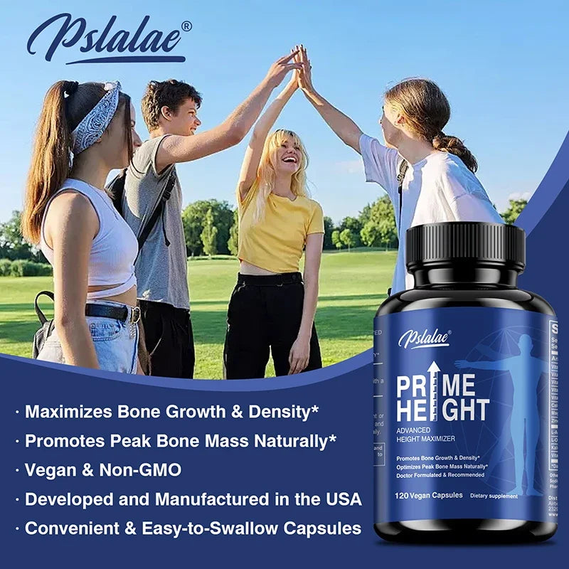 Pslalae Prime Height — Advanced Bone & Growth Support (120 Capsules)