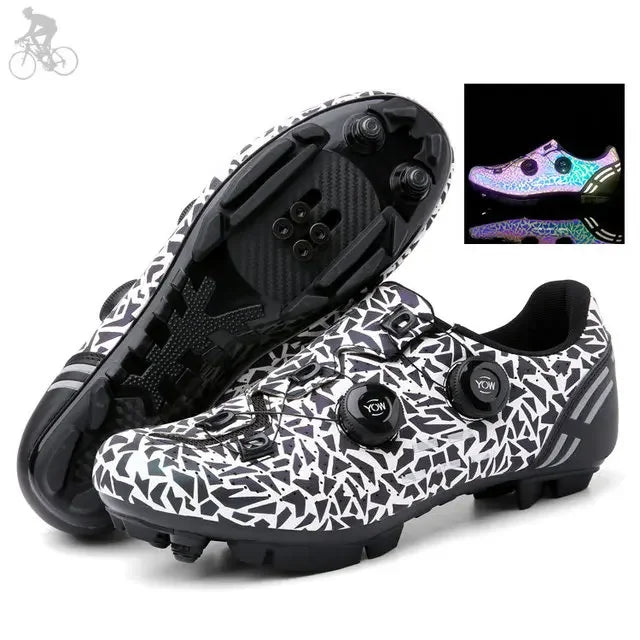 2023 Cycling Sneaker Mtb with Cleats Men Carbon Sports Speed Bike Shoes Women Mountain Racing Flat SPD Road Cycling Footwear