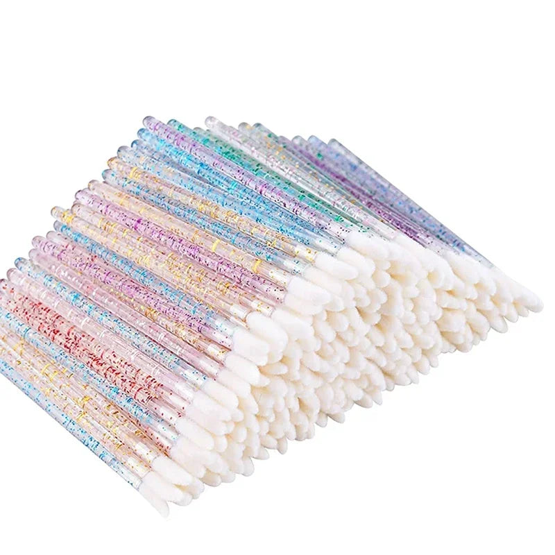 Disposable Eyelash Brush wholesale 50/100pcs Mascara Applicator Wand Eyes Lip Cosmetics Brushes Extension Cosmetic Make up Tools