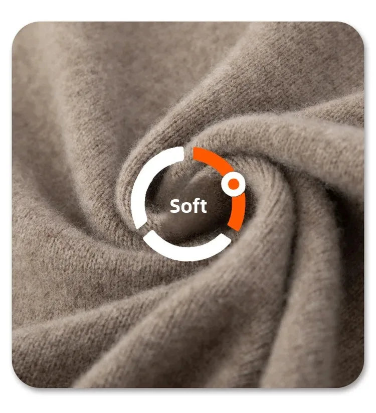 Women’s Loose Fit Turtleneck Wool Sweater – Cozy Oversized Knit, Layering Pullover (Inclusive Sizing)