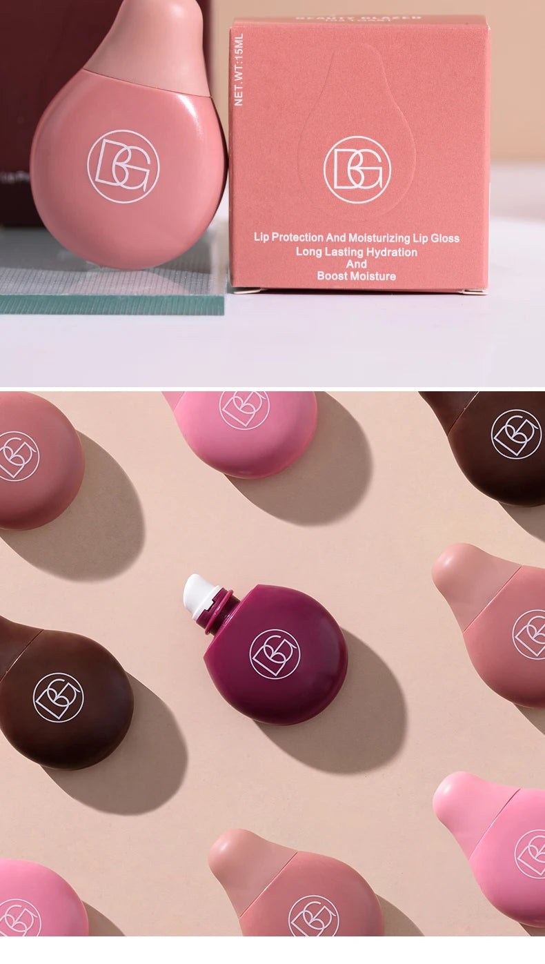 BEAUTY GLAZED 4Color Lipgloss Lip Oil Teens Moisturizing Lipstick Lip Balm High Shine And Lip Gloss Long-Lasting Dry Lip Care