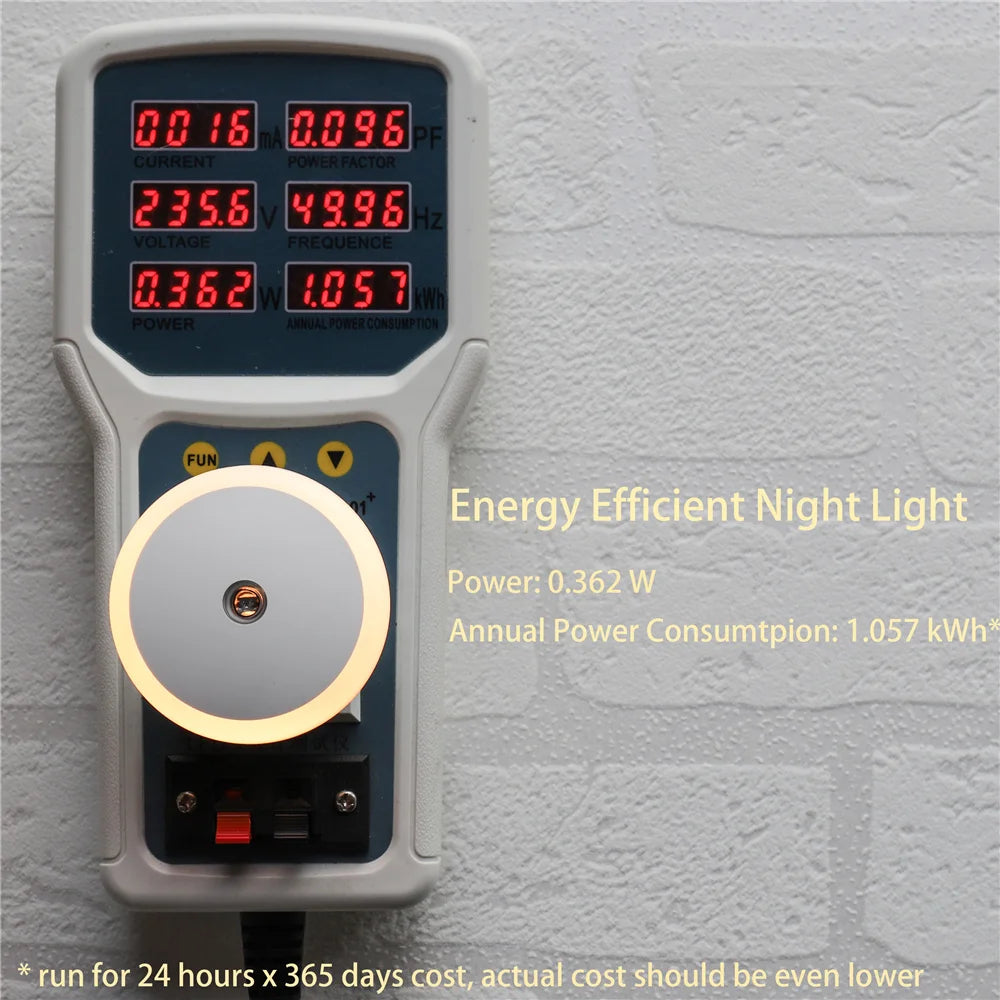 RXSFY Dusk-to-Dawn Plug-In LED Night Light (Auto-Dim)