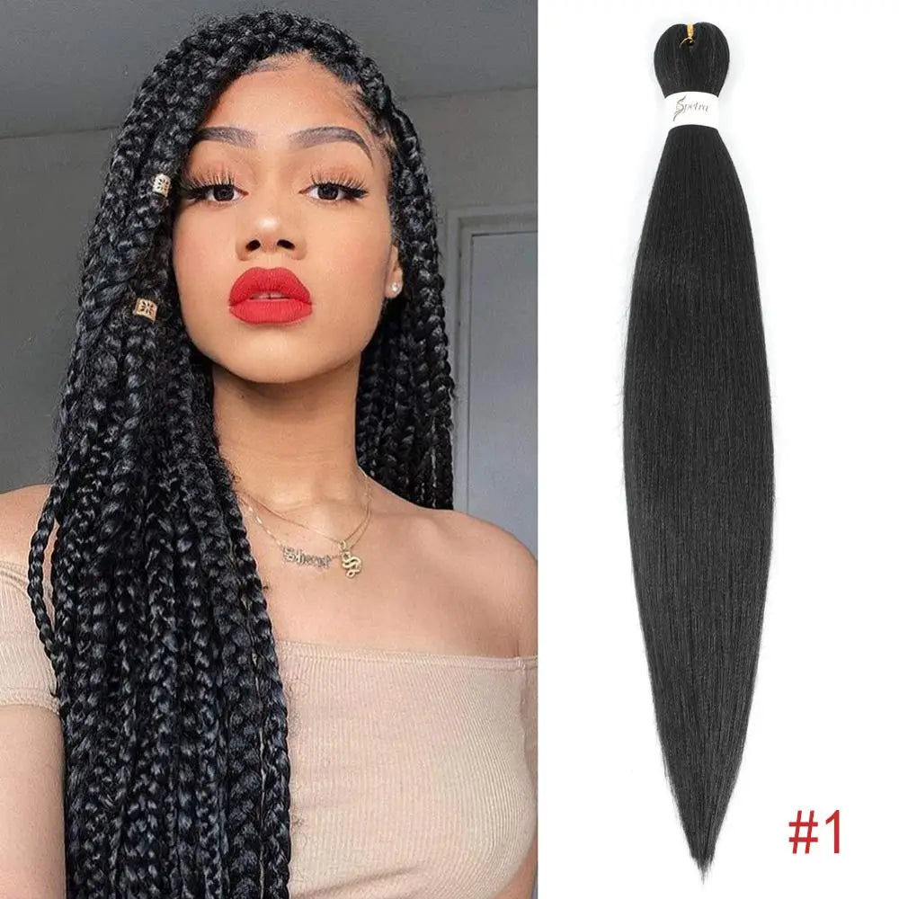 Braiding Hair Pre Stretched Synthetic Braid Extensions Jumbo Braid for Senegalese Passion Twist Box Braid Hair Bundles IPARTY
