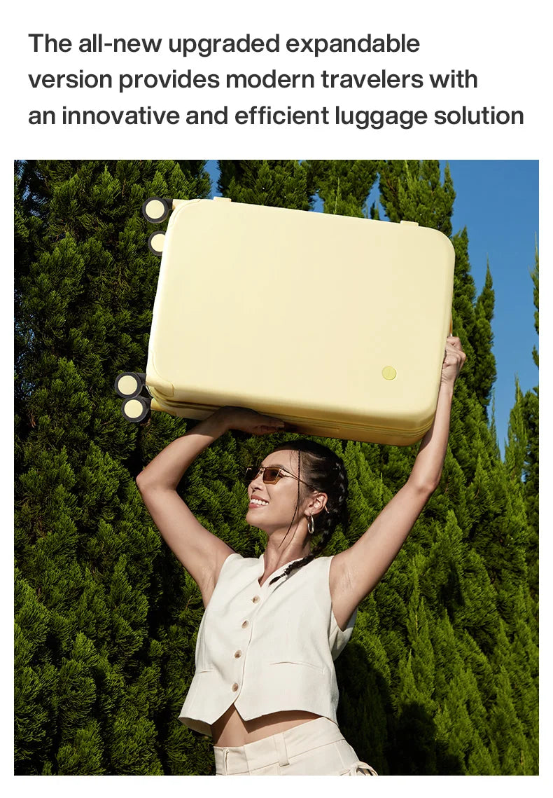 Mixi New Design Puristic Expandable Travel Luggage TSA Lock Lightweight Large Capacity PC Suitcases Spinner Wheels 20 24 26Inch