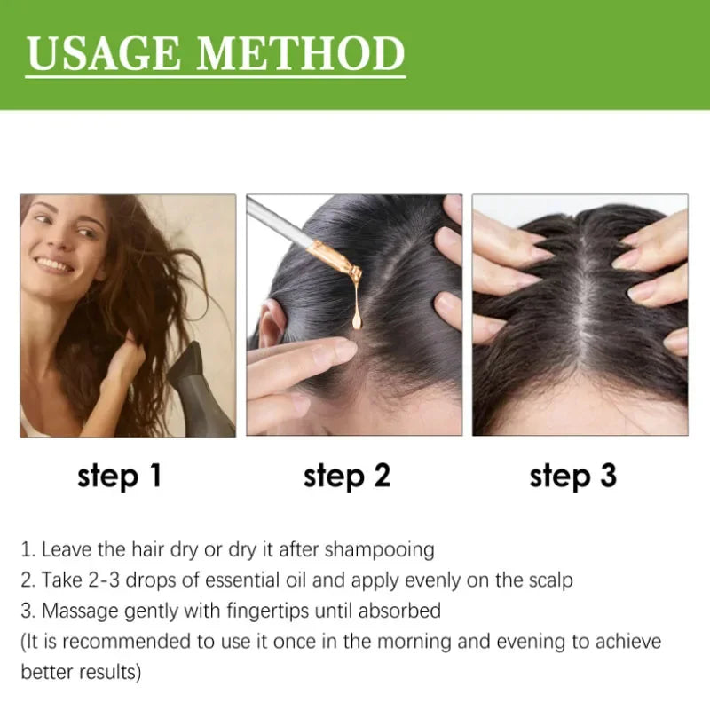 Rosemary + Mint Hair & Scalp Oil – Lightweight Root-Nourishing Blend (50ml)