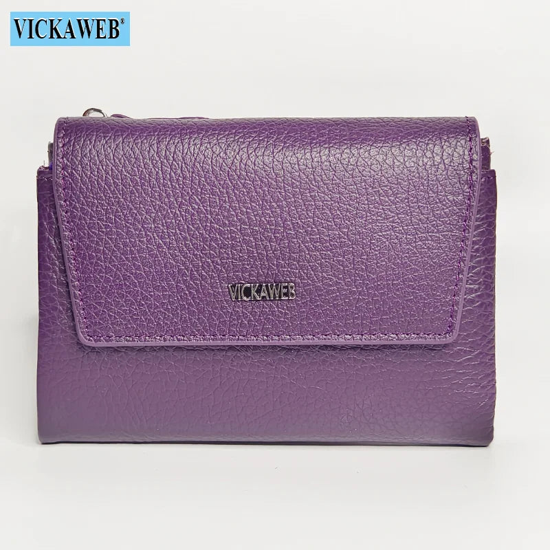 VICKAWEB Magnetic Wallet Women Short Genuine Leather Wallets Fashion Alligator Hasp Wallet Female Small Woman Wallets And Purses