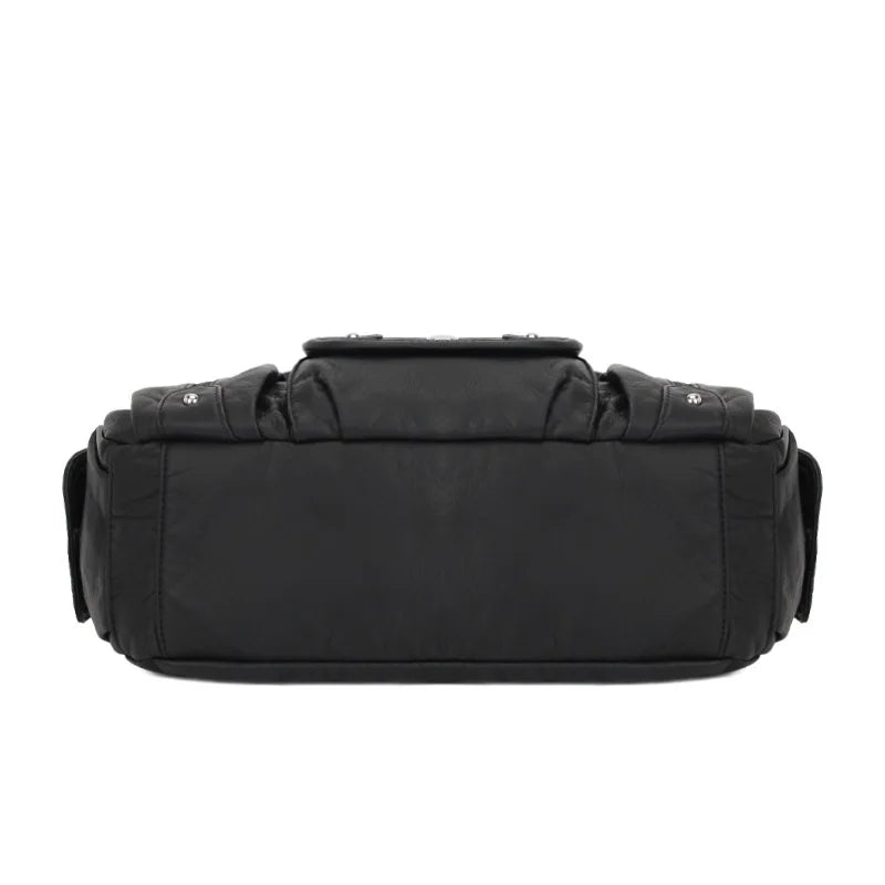 Women Handbags Satchel Top-handle Handbag Small PU Shoulder Bag 12.5”x4.4” Dumpling Pack Multi-pockets Shoulder Bags