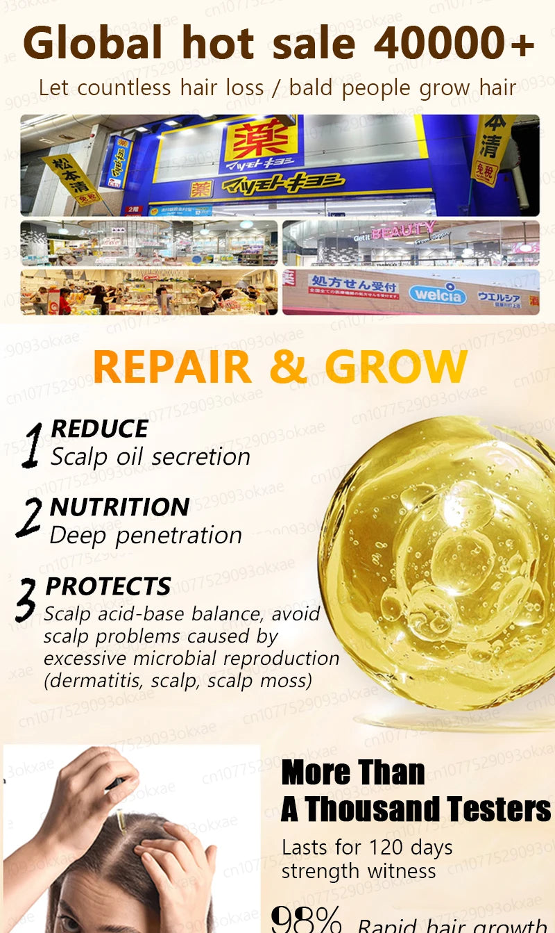 Blue Bottle Hair & Scalp Essential Oil – Thicker-Looking Hair Support