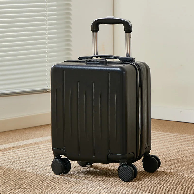 14-Inch Luggage Fashion Trolley Suitcase Spinner Wholesale Petite Valise Travel Small Suitcase ABS Carry-On Mini Boarding Case