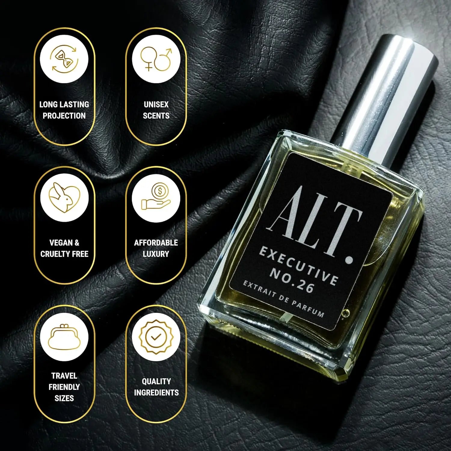 ALT. Fragrances Executive No. 26 Extrait de Parfum Men, 3.3 fl oz (100 ml), Long-Lasting Cologne for Office or Out on a Date.