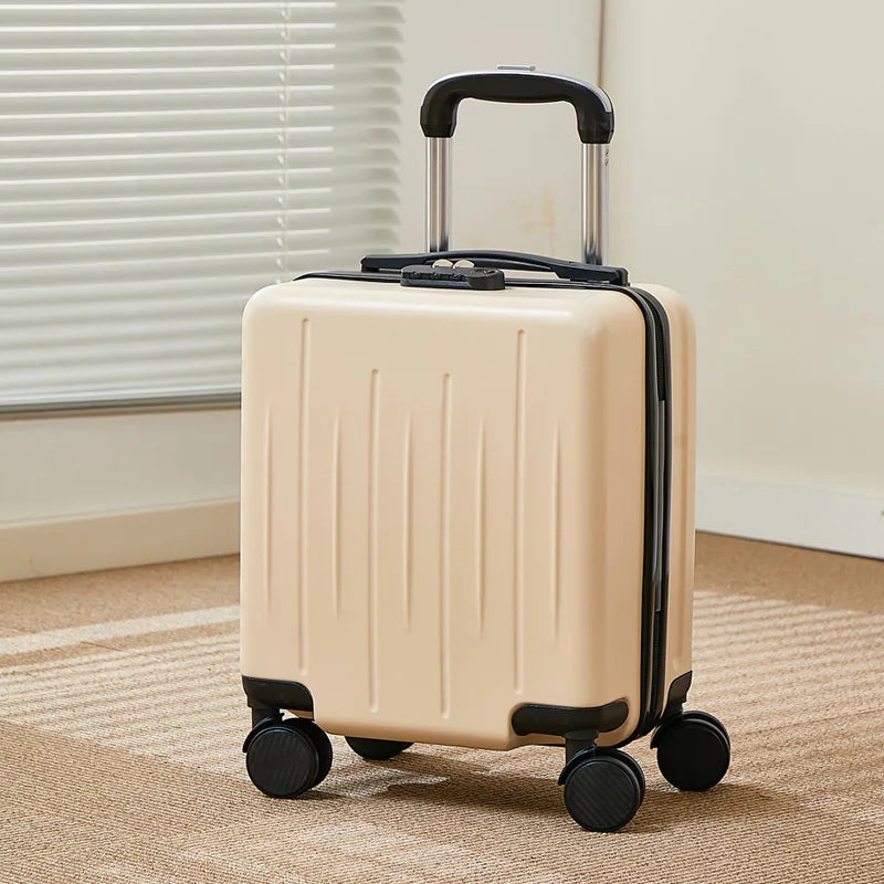 14-Inch Luggage Fashion Trolley Suitcase Spinner Wholesale Petite Valise Travel Small Suitcase ABS Carry-On Mini Boarding Case