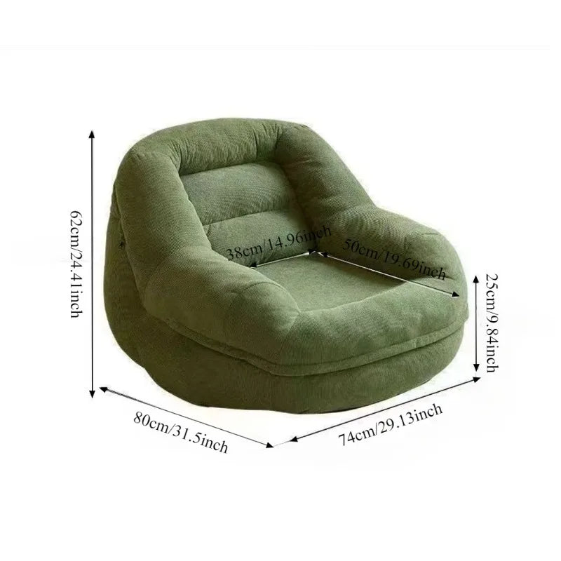 Internet celebrity new lazy sofa tatami small apartment bedroom living room balcony single reclining sofa backrest