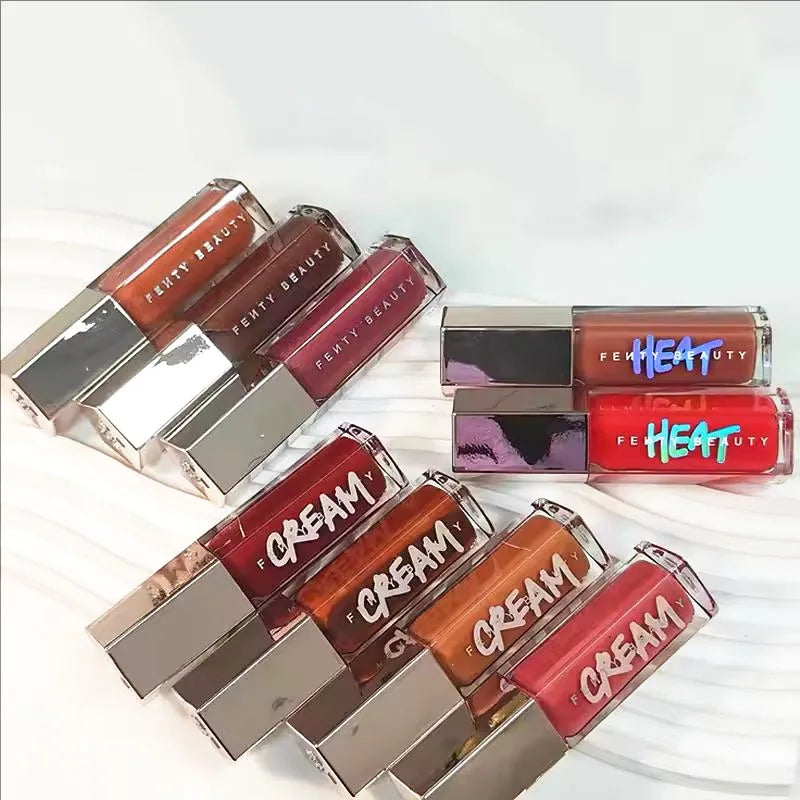 Fenty Beauty Set Lipstick Lasting Moisturize Diamond Facial Illumination Powder Presenting Facial Contour Stick Loose Powder