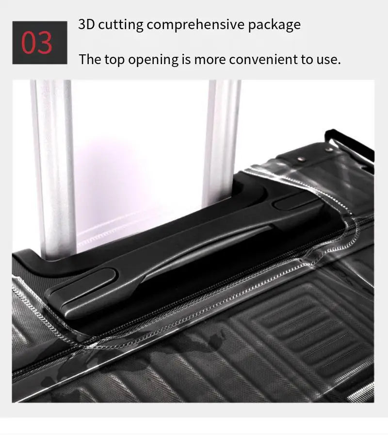 Suitcase protective cover, transparent dust-proof cover, suitcase protective cover