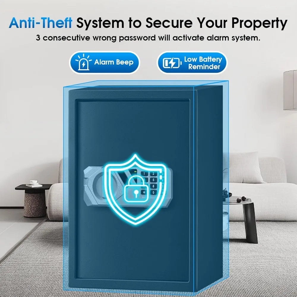 Home Safe — 2.2 cu ft, Electronic Combo, Alarm, Removable Shelf