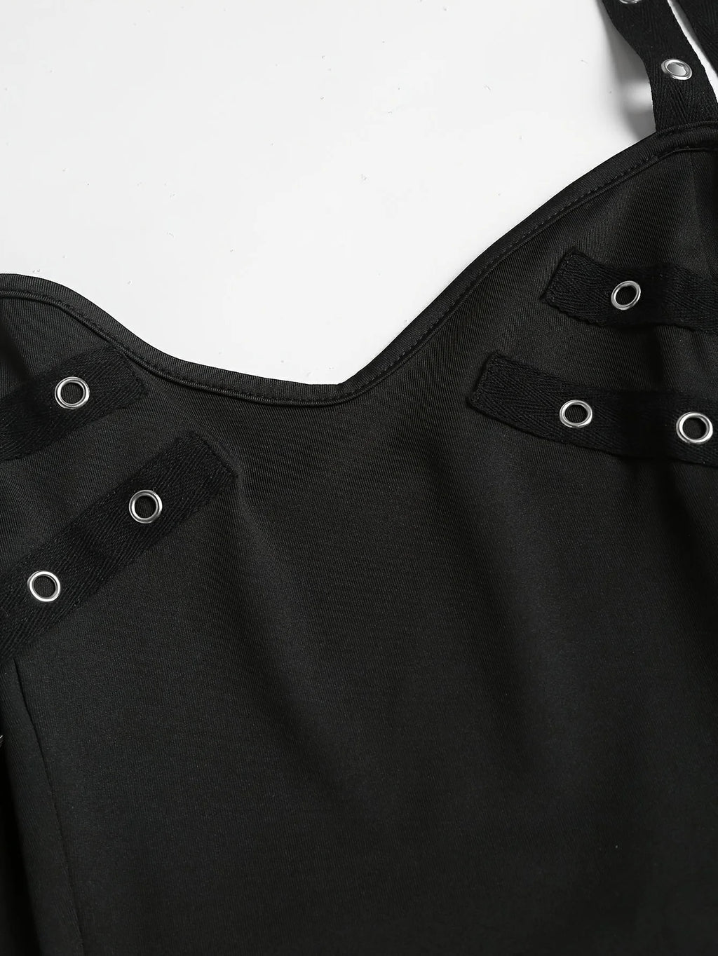 European and American Fashion Plus Size Chain Gothic Trial Dress with Long Sleeve Short-Sleeved Hooded Top Set