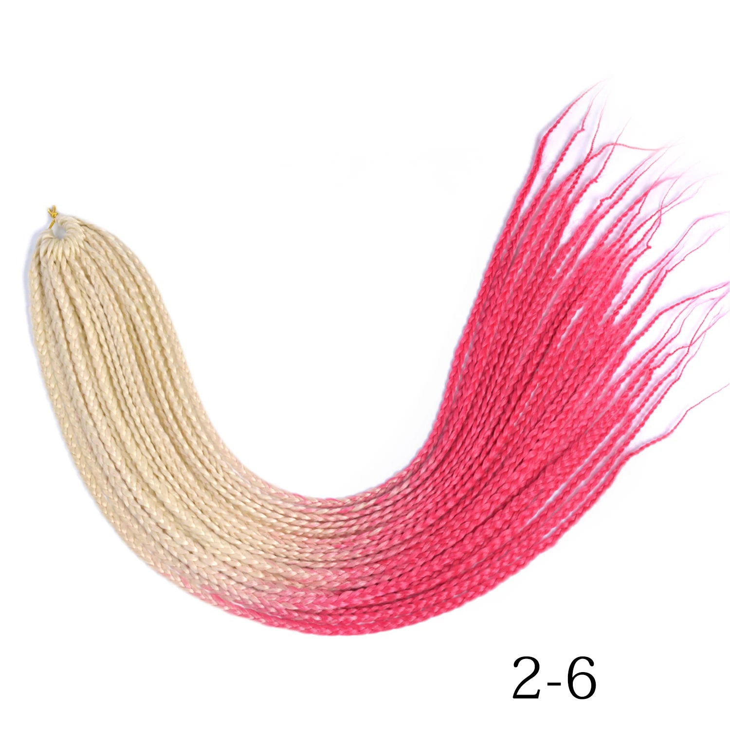 Synthetic Box Braids Hair Colored Crochet Hair Extensions Ombre Blue Gray Hook Braids Hairpiece For Women Cosplay Daily Use 24''