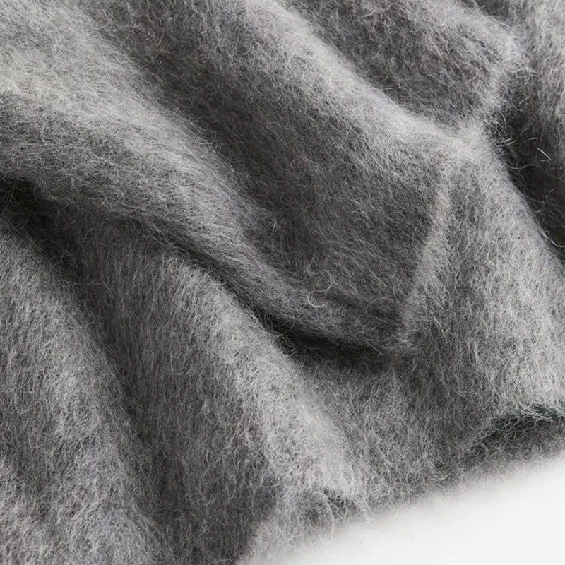 EOTVOTEE Women’s Loose Knit Pullover Sweater – Casual O-Neck Long Sleeve Jumper, Vintage Streetwear Style (Autumn/Winter)