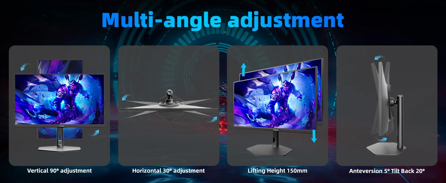 FYHXele 27" 1080p Fast IPS Esports Monitor — 380Hz* | 0.5ms GTG | FreeSync | HDR | Pivot Stand