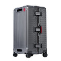 Suitcase Wide Handle Travel Suitcase Men 20 24 26 Carry-On Luggage Women PC Aluminum Frame Trolley Case