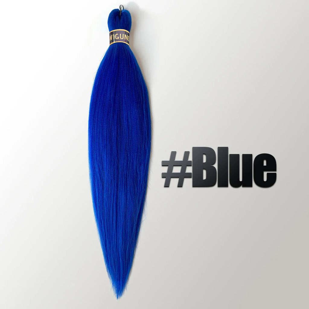 EZ Pre-stretched Braiding Hair Ombre Professional Easy Crochet Braid Hair 26 Inch 90g Hot Water Setting Synthetic Crochet Hair