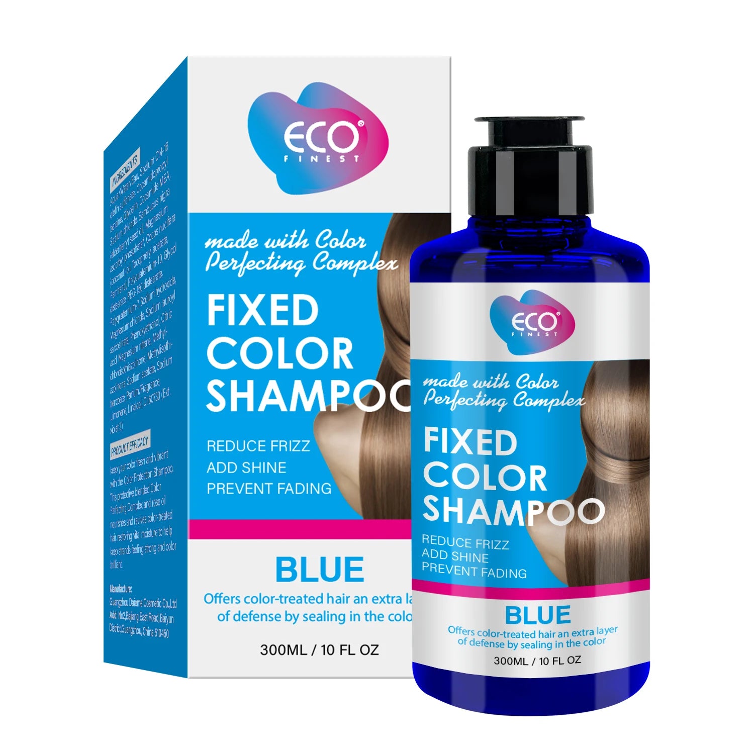 300ml Blue Color Locking Shampoo for Holiday And Role-playing Suitable for Intense Color Care Hair Cleansing Product