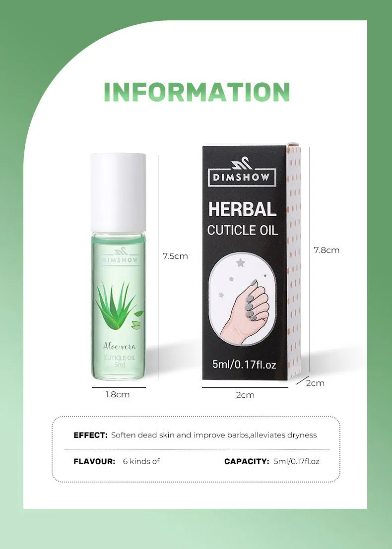 Aloe Cuticle Oil Nail Nutrition Oil Pen Nail Treatment for Beauty Health Edge Oil Cuticle Prevent Agnail Nailfinger Care Tools