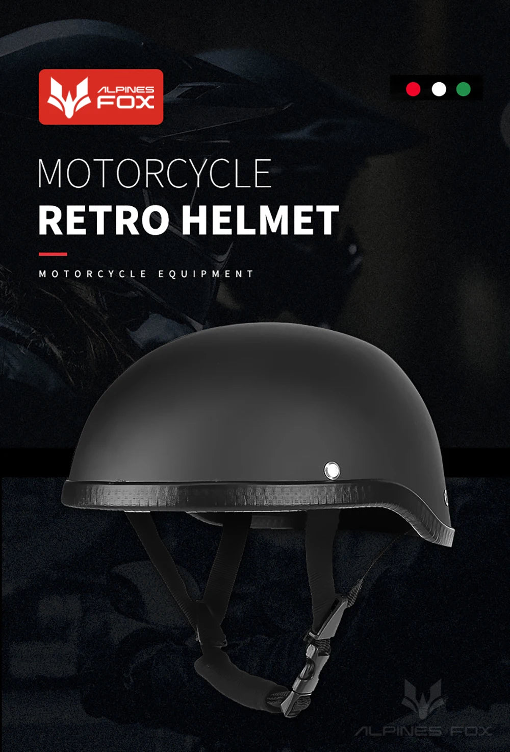 Retro Motorcycle Half Helmet ABS+Cotton Plastic Cap Summer Half Face Unisex Helmet Motorbike Ridder Universal DOT Certified