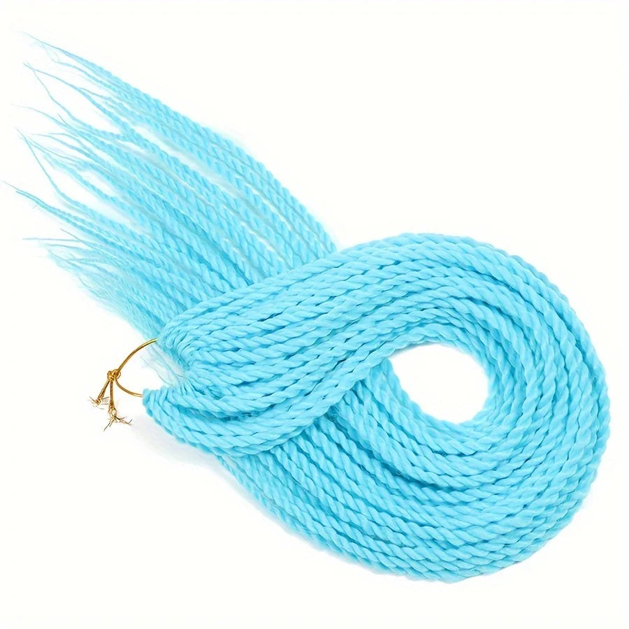 Senegalese Twist Hair Crochet Braided 24inch Synthetic Dreadlocks Crochet Hair Braids 30 Roots/Pack Senegalese Twist Box Braids